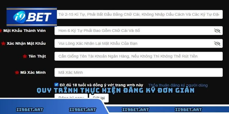 Quy trình thực hiện đăng ký đơn giản
